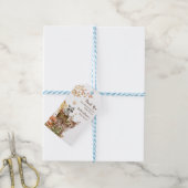 Rustieke bos bos neutrale baby shower cadeaulabel (Met Touw)