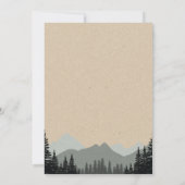 Rustieke bos bruids douche uitnodiging (Achterkant)