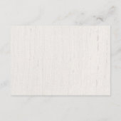 Rustieke bos buiten bos bruiloft details informatiekaartje (Achterkant)