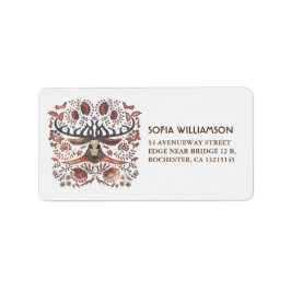 Rustieke Bos Dieren & Herten Bruiloft Etiket