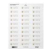 Rustieke Bos Egel Aquarel Retouradres Etiket (Full Sheet)