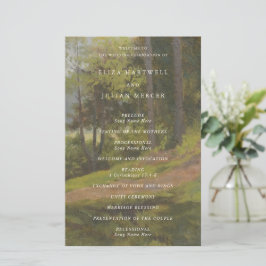 Rustieke Bos Elegant Trouwprogramma