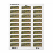 Rustieke Bos Elegante Trouwdag Etiket (Full Sheet)