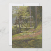 Rustieke Bos Elegante Trouwdag Save The Date (Voorkant)