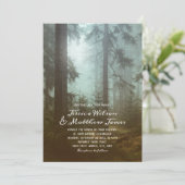 Rustieke bos groene bomen land Natuur bruiloft Kaart (Staand voorkant)