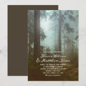 Rustieke bos groene bomen land Natuur bruiloft Kaart (Voorkant / Achterkant)