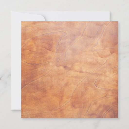 Rustieke bos hout bruiloft uitnodiging 5.25 x 5.25 (Achterkant)