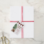 Rustieke bos-houten bedankkaartjes voor verjaardag cadeaulabel (Met Touw)