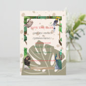 Rustieke Bos Huwelijksaankondiging Save The Date (Staand voorkant)