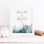 Rustieke Bos kaarten en geschenken teken Poster