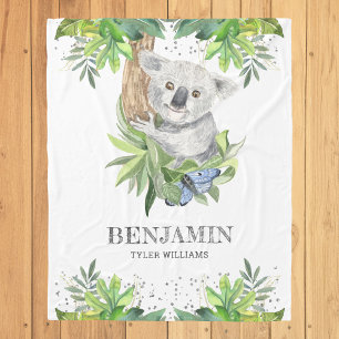 Rustieke Bos Mooie Kleine Koala Beer Fleece Deken