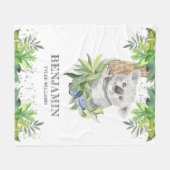 Rustieke Bos Mooie Kleine Koala Beer Fleece Deken (Voorkant (Horizontaal))
