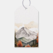 Rustieke bos "Oh jongen" beren baby shower Cadeaulabel (Achterkant)