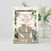 | Rustieke bos-omslagkaart Informatiekaartje (Staand voorkant)