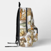 rustieke bos paddenstoelen aangepaste naam bedrukte rugzak (Links)