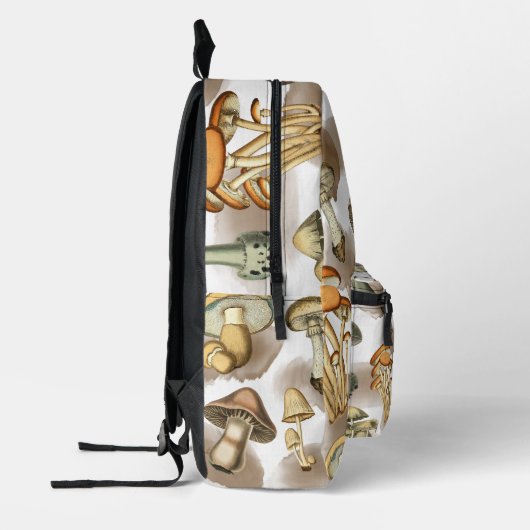 rustieke bos paddenstoelen aangepaste naam bedrukte rugzak (Links)