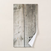 Rustieke Bos Persoonlijke Gezinscabinnaam Est Bad Handdoek (Handdoek)