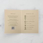 Rustieke Bos QR Code Elegante Trouwdag (Binnen)