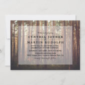 Rustieke Bos Tree bruiloft uitnodiging (Voorkant)