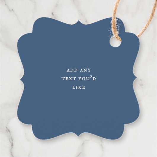 Rustieke bosbessengelei bedankjes labels (Achterkant)