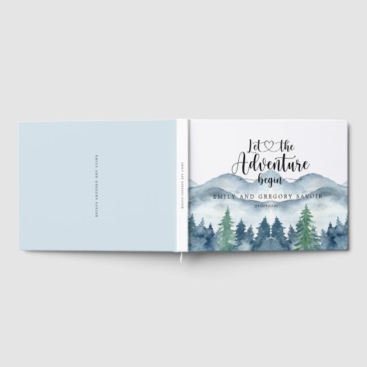 Rustieke bosbruiloft gastenboek (Volledig)