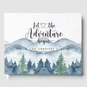 Rustieke bosbruiloft gastenboek (Voorkant)