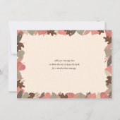 Rustieke bosdieren dank u kaart (Achterkant)