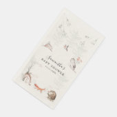 Rustieke bosdieren Elegant Baby shower Servet (Hoek)