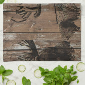 rustieke boseland theedoek (Gevouwen)