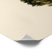 Rustieke boshuis-campfire poster (Hoek)