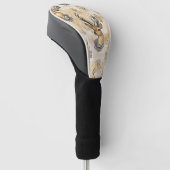 Rustieke bosland ree patroon golfheadcover (Schuin)