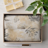 Rustieke bosland ree patroon tissuepapier (Geschenk)