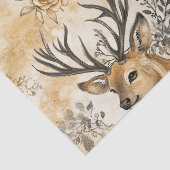 Rustieke bosland ree patroon tissuepapier (Detail)