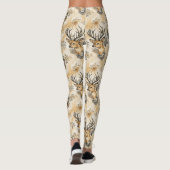 Rustieke bosland reeënpatroon leggings (Achterkant)