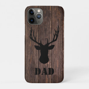 Rustieke boslandschap herten hout patroon vader Case-Mate iPhone case