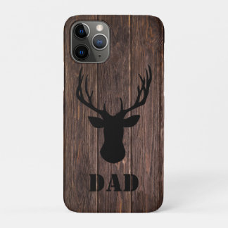 Rustieke boslandschap herten hout patroon vader Case-Mate iPhone case