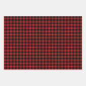 rustieke bosrijke kerst cadeau inpakpapier trio (Voorkant)