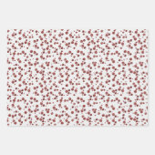 rustieke bosrijke kerst cadeau inpakpapier trio vel (Voorkant 3)