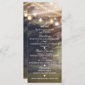 Rustieke Bossen Betoverd bos en lichten Menu (Voorkant / Achterkant)