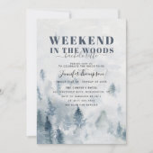 Rustieke Bossen Cabin Bachelorette Weekend Route Kaart (Voorkant)