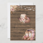 Rustieke Bossen Cowgirl Verjaardag Hoedown Kaart (Achterkant)