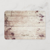 Rustieke Bossen Evergreen Pine Details Kaart (Achterkant)