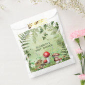 Rustieke bossen groen paddenstoelen schimmels vare bedankzakje (Gezegeld)