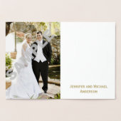 Rustieke Bossen Land Bedankt met Foto Folie Kaarten (Binnen)