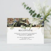 Rustieke bossen Pinecones | Huwelijksreceptie Kaar (Staand voorkant)