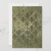 Rustieke bossen volwassenen Halloween-feest Kaart (Achterkant)