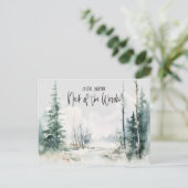 Rustieke Bossen We hebben verplaatst Nieuwe Home A Briefkaart (Staand voorkant)