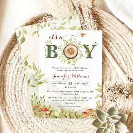 Rustieke bossen zijn een Boy Baby shower Forest Kaart