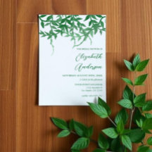 Rustieke botanische bladeren bruidssalon
