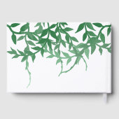 Rustieke Botanische Bladeren Bruiloft Gastenboek (Achterkant)